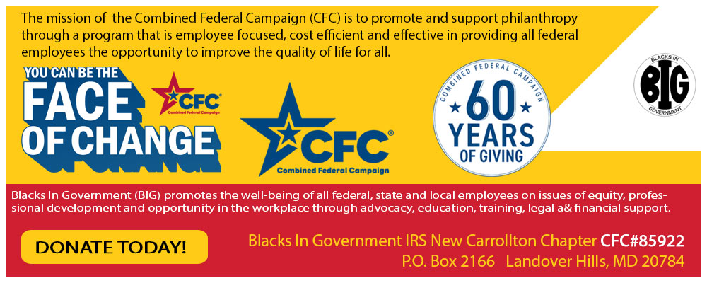 BIG is participating to Thw Combined Federal Campaign CFC 